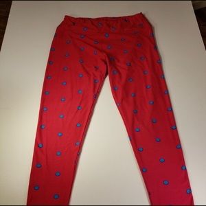LuLaRoe Tall & Curvy Polka Dot Leggings